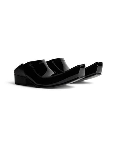 Balenciaga Romeo Patent-leather Mules - Black