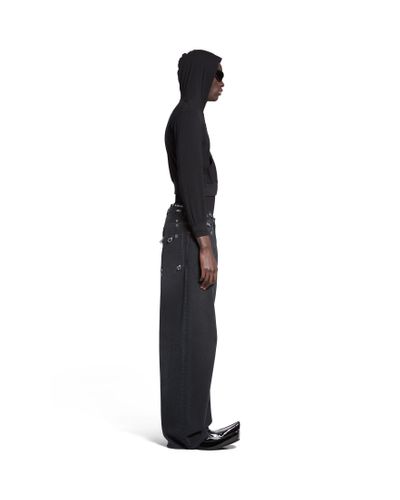 Balenciaga Pierced baggy Pants - Black