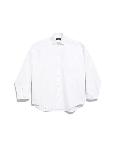 Balenciaga Camicia outerwear large fit - Bianco