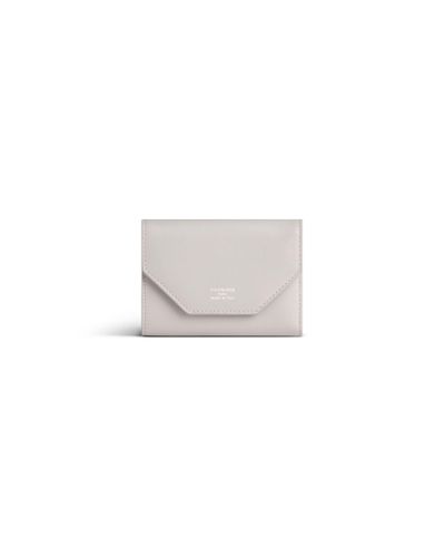 Balenciaga Envelope Compact Wallet With Card Holder - White