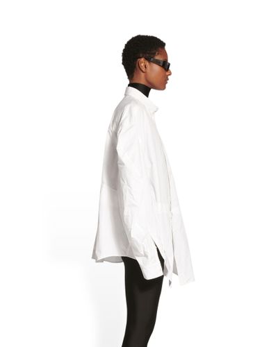 Balenciaga Twisted Sleeve Shirt - White