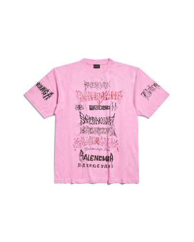 Balenciaga T-shirt diy metal large fit - Rosa