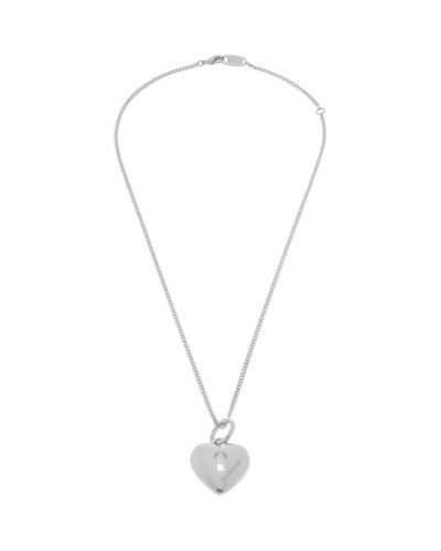 Balenciaga Amour heart halskette - Mettallic