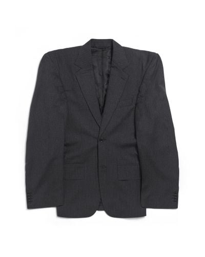 Balenciaga Cut Away Boxy Jacket - Gray