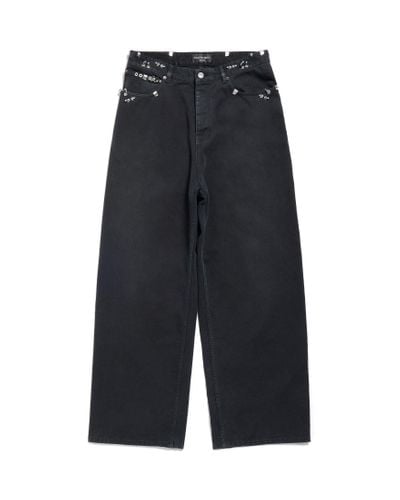 Balenciaga Pierced baggy Trousers - Black