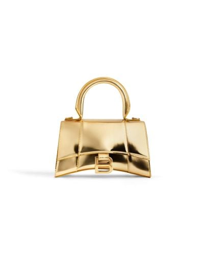 Balenciaga Hourglass Xs Handbag Mirror Effect - Metallic