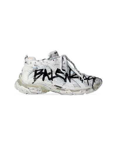 Balenciaga Runner graffiti sneaker - Weiß