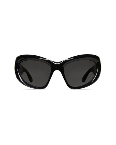 Balenciaga Gafas de sol wrap d-frame - Negro