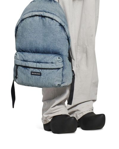 Balenciaga Explorer Backpack Denim - Blue