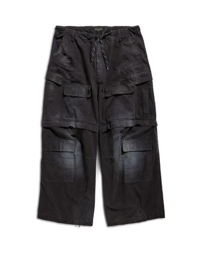 Balenciaga Large Cargo Trousers - Black