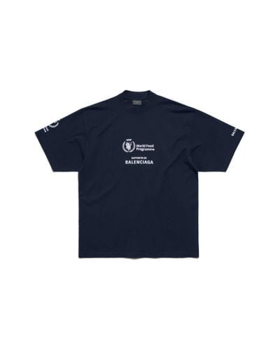 Balenciaga Wfp t-shirt medium fit - Blau