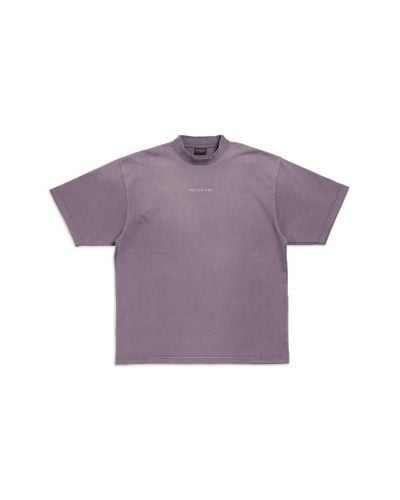 Balenciaga Back t-shirt medium fit - Lila
