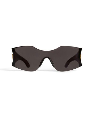 Balenciaga Hourglass Mask Sunglasses - Brown