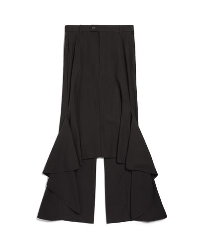 Balenciaga Deconstructed Godet Skirt - Black