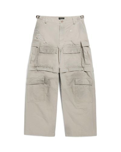 Balenciaga Large Cargo Trousers - Natural