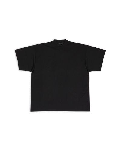 t-shirt oversize spalline nero