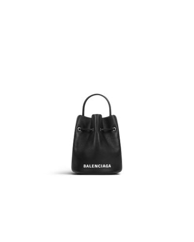 Balenciaga Everyday xs bucket bag mit kordelzug - Schwarz