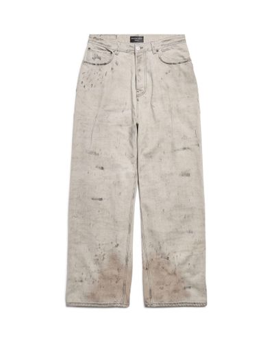 Balenciaga Super Destroyed baggy Pants - Gray