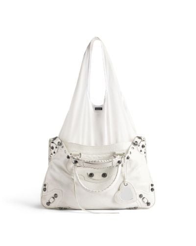 Balenciaga Neo Cagole Xl Tote Bag Plus Used Effect - White