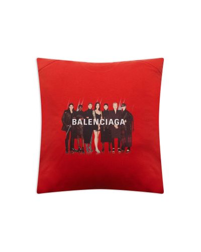 Balenciaga Jersey Pillow - Red