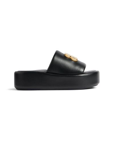 Balenciaga Sandali slides Rise - Nero