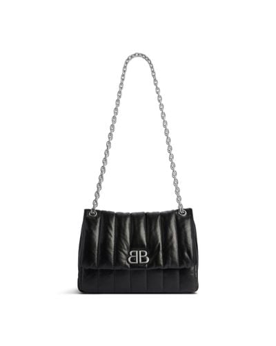 Balenciaga Monaco Mini Bag Quilted - Black
