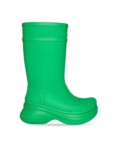 Balenciaga X Crocs Rubber Boots - Green