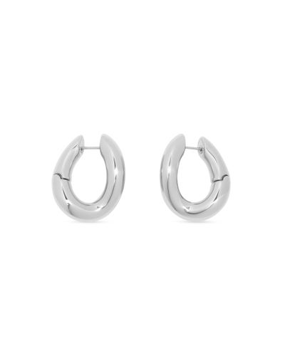 Balenciaga Loop Earrings - Metallic