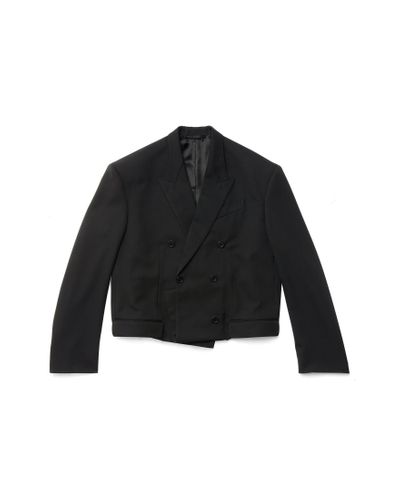 Balenciaga Folded Tailored Jacket - Black