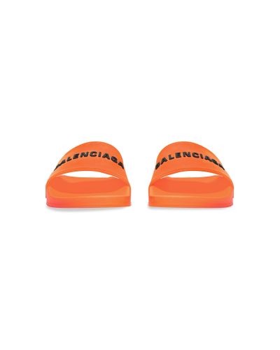 Balenciaga Pool Slide Sandal - Orange