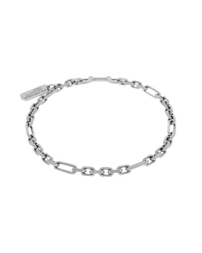 Balenciaga Tags Carabiner Necklace - Metallic