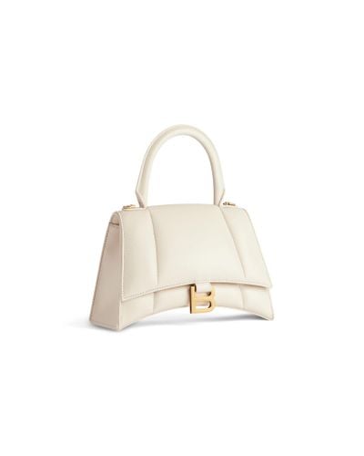 Balenciaga Hourglass Small Handbag - White