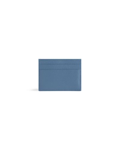 Balenciaga Cash Logo-print Cardholder - Blue