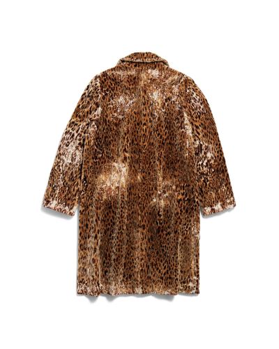 Balenciaga Leopard Shrunk Coat - Brown
