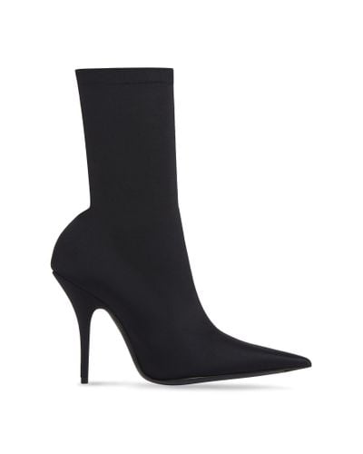 Balenciaga Knife Heel Boots - Black