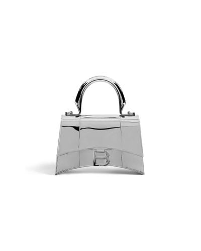 Balenciaga Hourglass metal xs handtasche - Weiß