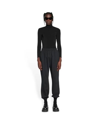 Balenciaga Bb Paris Icon Stretch Knee Sweatpants - Black