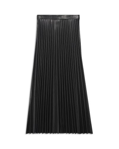 Balenciaga Falda midi plisada - Negro