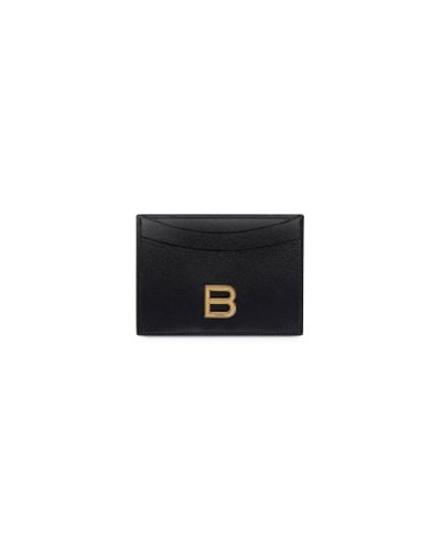 Balenciaga Hourglass Card Holder - Black