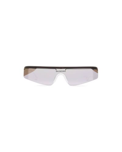 Balenciaga Ski rectangle sonnenbrille - Weiß