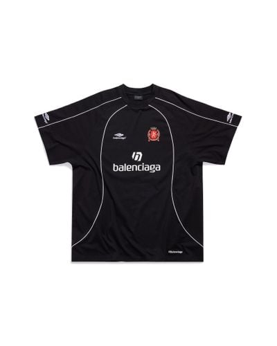 Balenciaga Barcelona Soccer T-shirt Oversized - Black