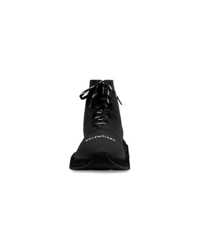 Balenciaga Speed 2.0 Lace-up Stretch-knit Sneakers - Black