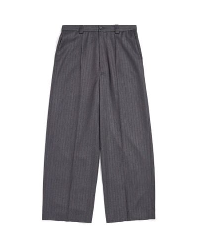Balenciaga Loose Tailored Pants - Gray