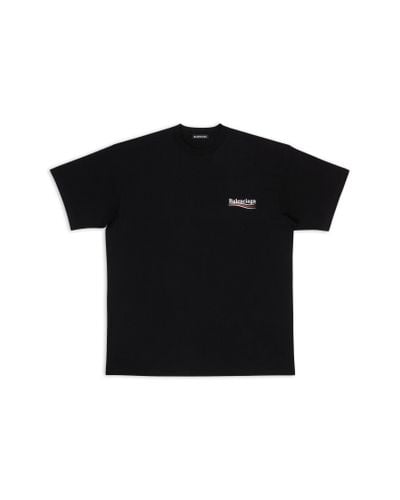 Balenciaga Political campaign lagen-t-shirt oversized - Schwarz