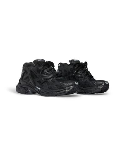 Balenciaga Runner Mesh Sneakers - Women's - Polyurethane/polyester/rubber - Black