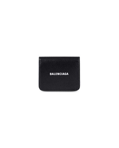 Balenciaga Cash Flap Coin And Card Holder - Black