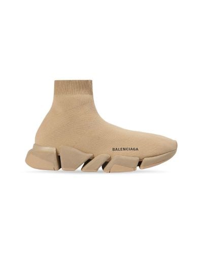 Balenciaga Speed 2.0 Monocolor Recycled Knit Sneaker - Natural