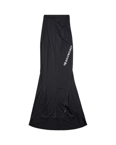 Balenciaga Sporty B Activewear Mermaid Skirt - Black