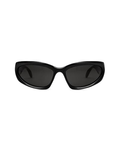 Balenciaga Swift oval sonnenbrille - Schwarz