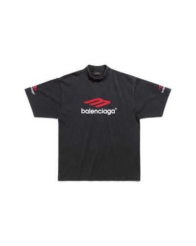 Balenciaga Camiseta 3b sports icon medium fit - Negro